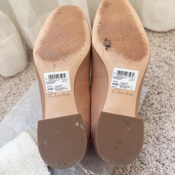 Clarks Womens Sheer Rose Low Heel Pump Light Pink US 7 - Picture 5 of 5